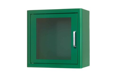 ARKY-AED-green-indoor-cabinet-scaled-1.jpg Defibrillator Wandschrank, Indoor mit Alarm