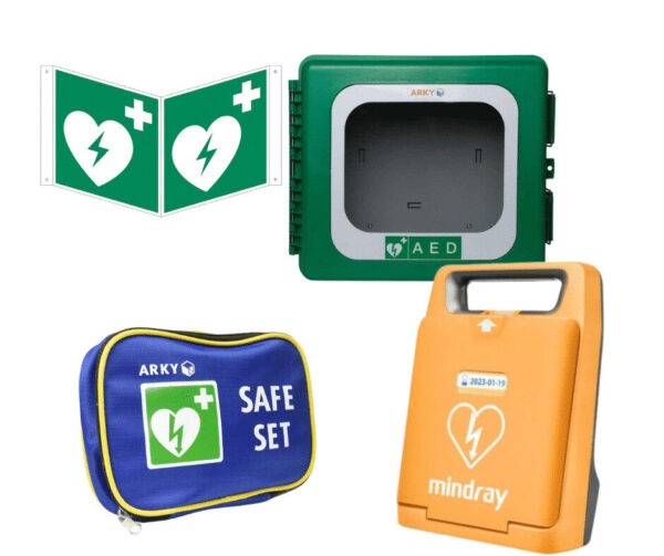 Mindray-Outdoor-Bundle.jpg Outdoor AED Bundle mit Mindray BeneHeart C1A, inkl. Notfalltraining vor Ort
