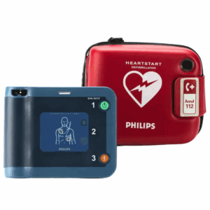 Philips AED FRx Philips AED HeartStart FRx Halbautomat inkl. Taschenset, Notfallset und AED Beschilderung