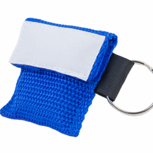 Beatmungstuch im Schlüsselanhänger, blau