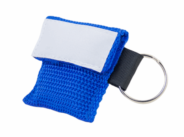 Beatmungstuch im Schlüsselanhänger, blau