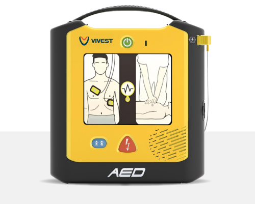 ViVest A1 AED PowerBeat X1 ViVest A1 AED PowerBeat X1, inkl. AED Notfallset und Beschilderung