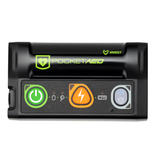 ViVest P1 Pocket AED, inkl. AED Notfallset und Beschilderung